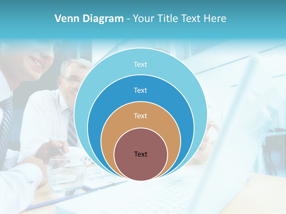 Laptop Executive Aged PowerPoint Template