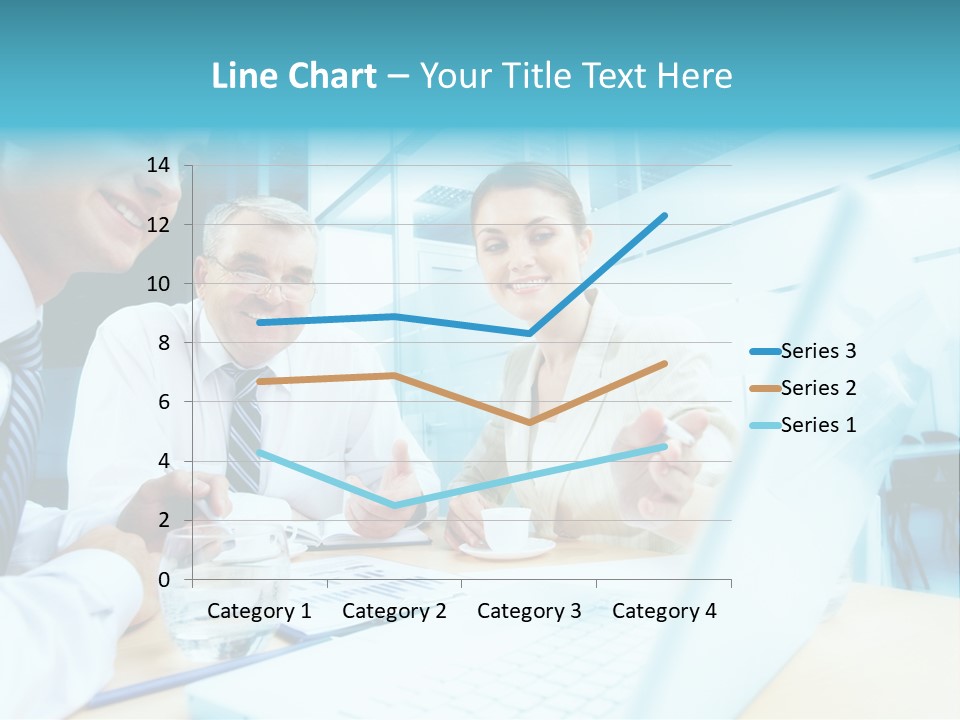 Laptop Executive Aged PowerPoint Template