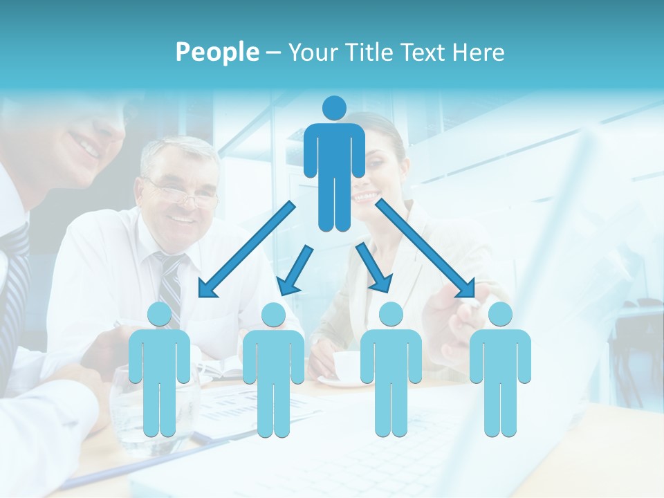 Laptop Executive Aged PowerPoint Template