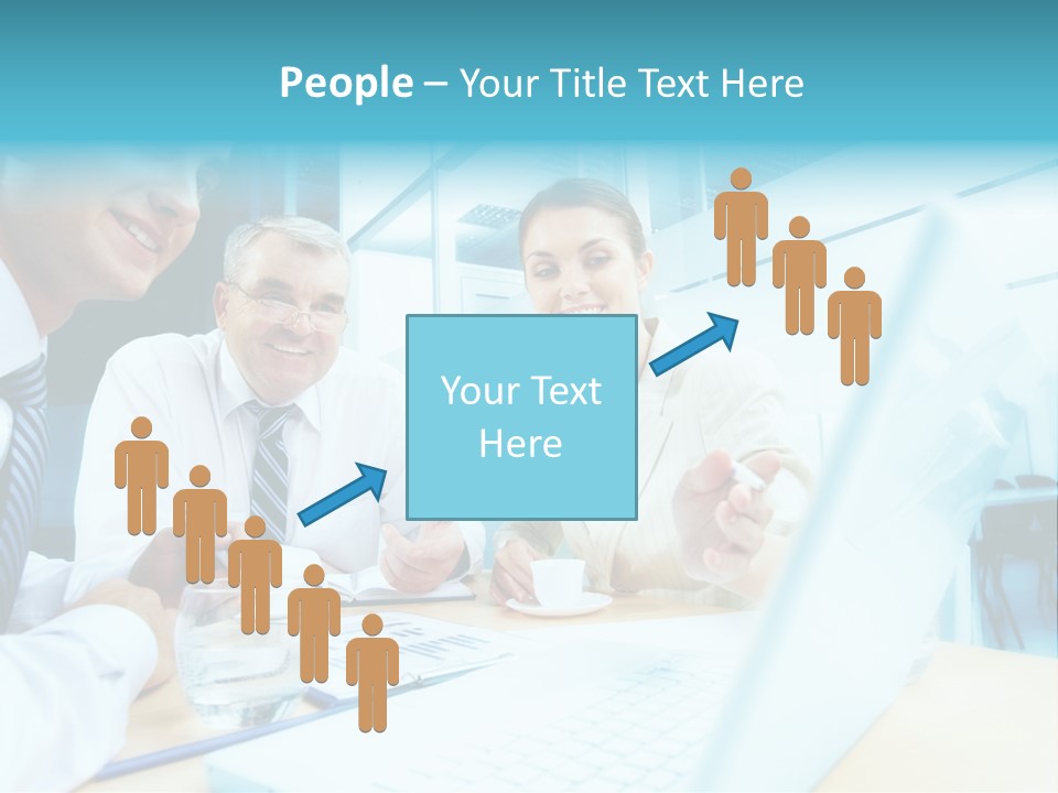 Laptop Executive Aged PowerPoint Template