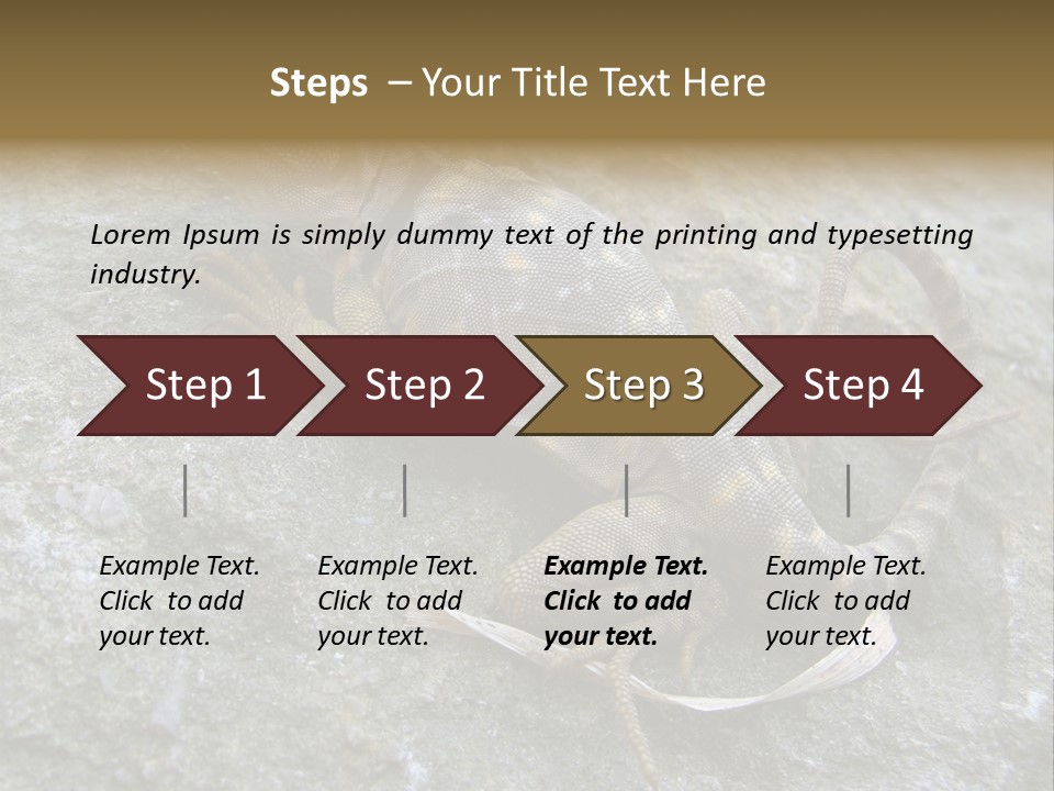 Tail Lizard Crotaphytus Collaris PowerPoint Template