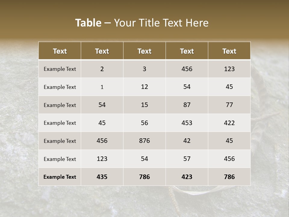 Tail Lizard Crotaphytus Collaris PowerPoint Template