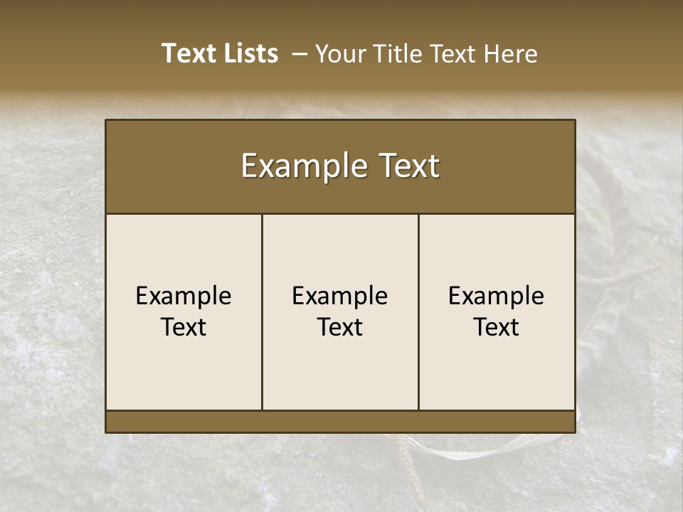 Tail Lizard Crotaphytus Collaris PowerPoint Template
