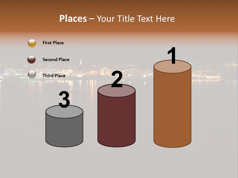 Tourism Deck Boat PowerPoint Template