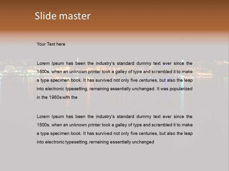 Tourism Deck Boat PowerPoint Template