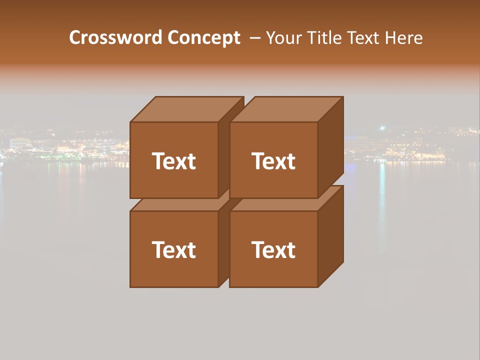 Tourism Deck Boat PowerPoint Template