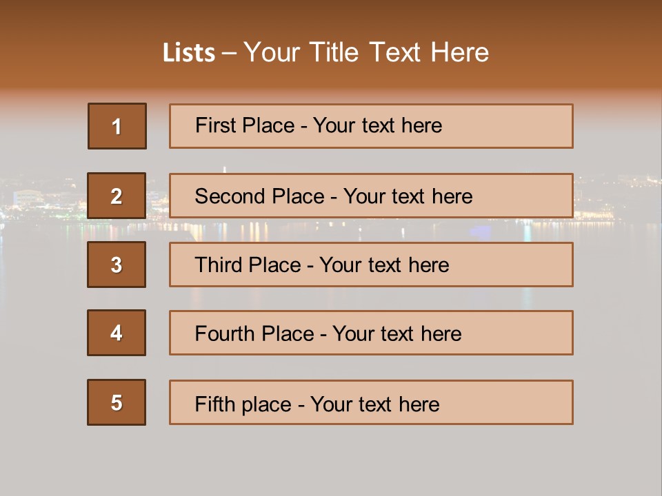 Tourism Deck Boat PowerPoint Template