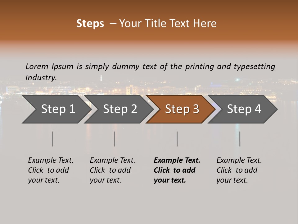 Tourism Deck Boat PowerPoint Template