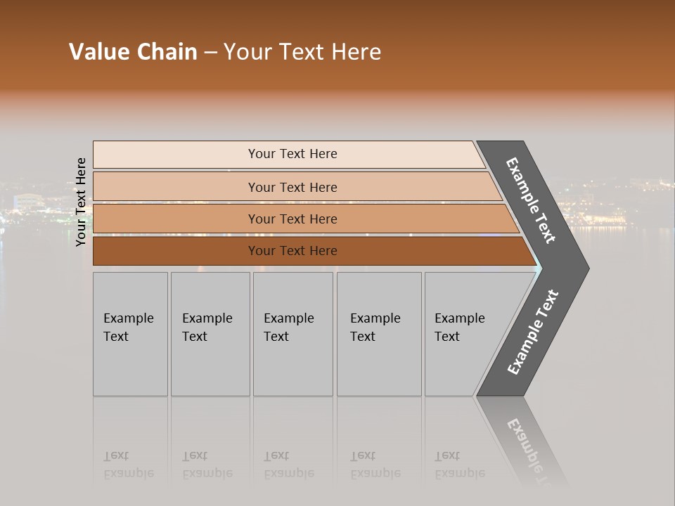 Tourism Deck Boat PowerPoint Template