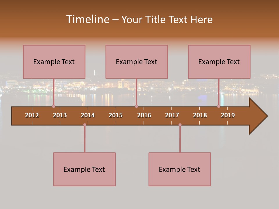Tourism Deck Boat PowerPoint Template