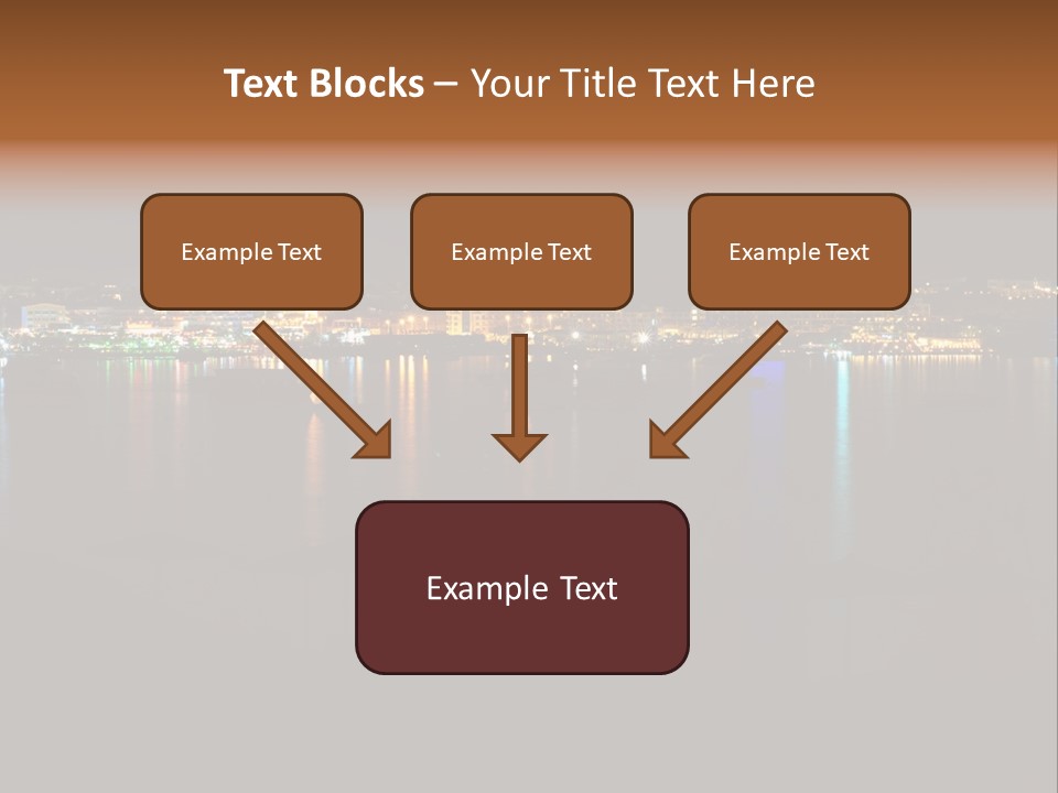 Tourism Deck Boat PowerPoint Template