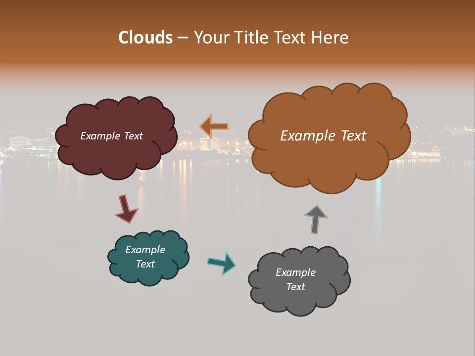Tourism Deck Boat PowerPoint Template