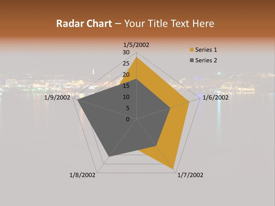 Tourism Deck Boat PowerPoint Template