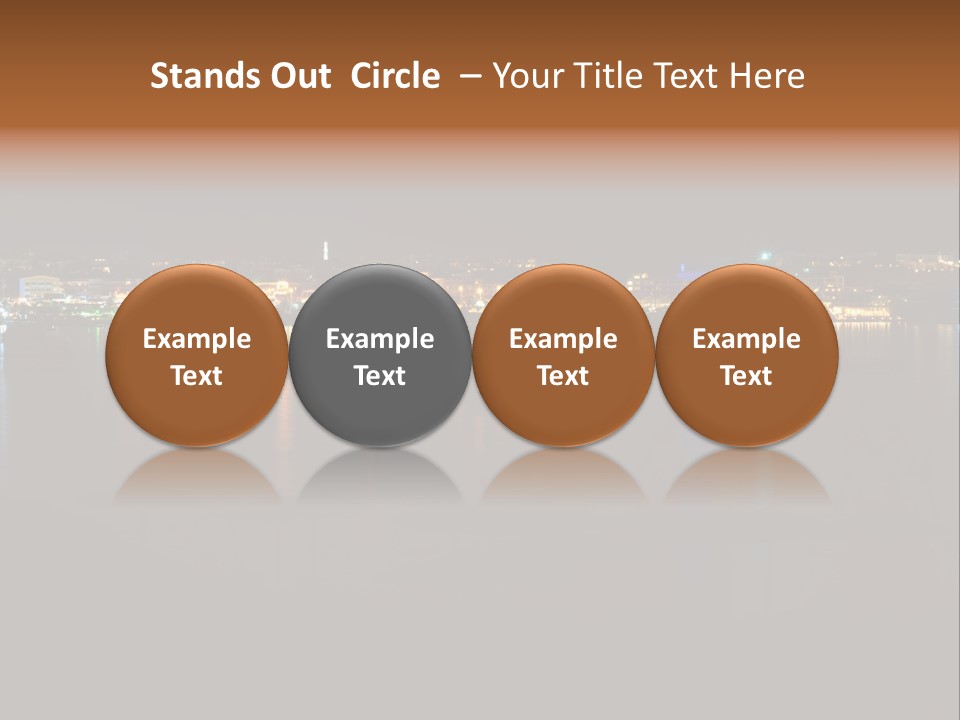 Tourism Deck Boat PowerPoint Template