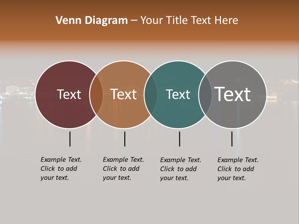 Tourism Deck Boat PowerPoint Template