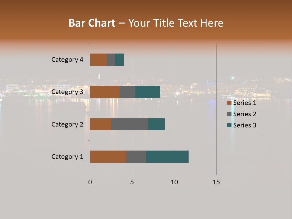 Tourism Deck Boat PowerPoint Template