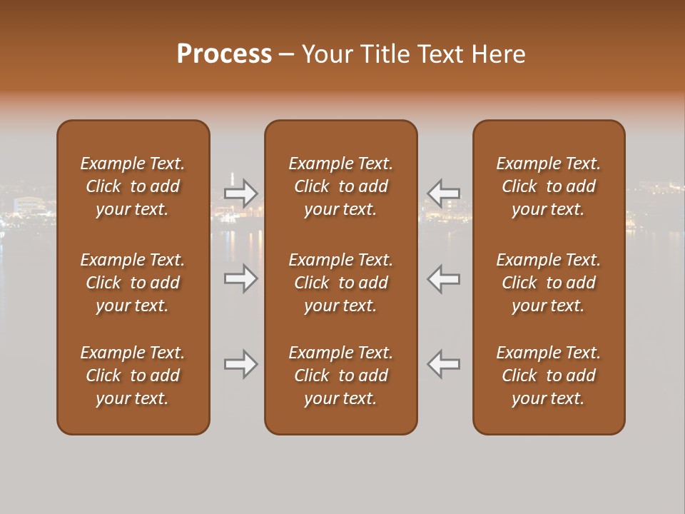 Tourism Deck Boat PowerPoint Template