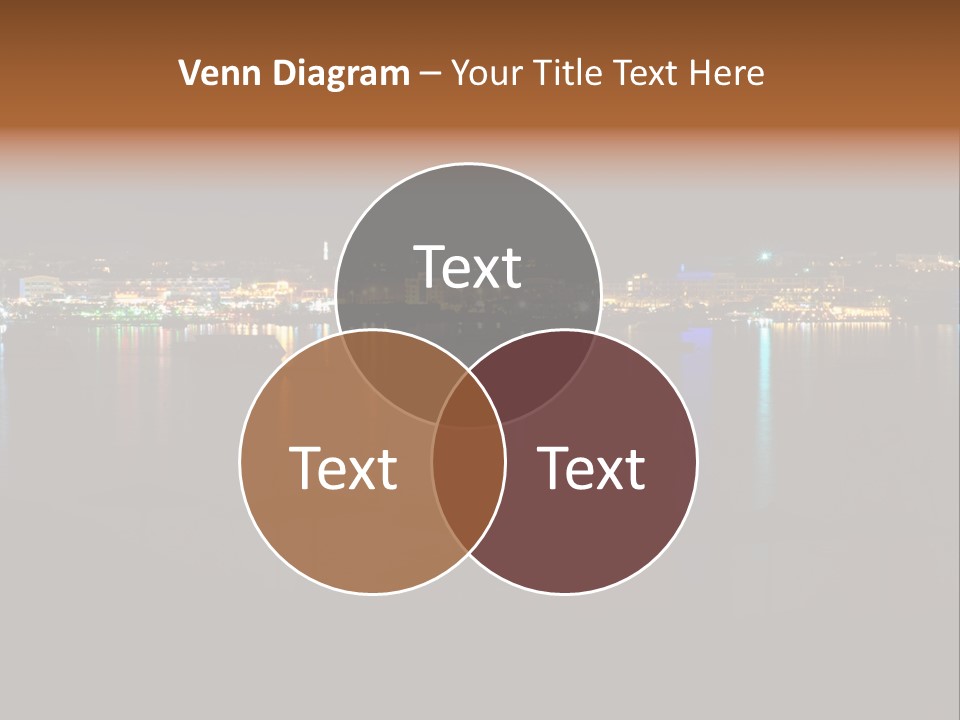 Tourism Deck Boat PowerPoint Template