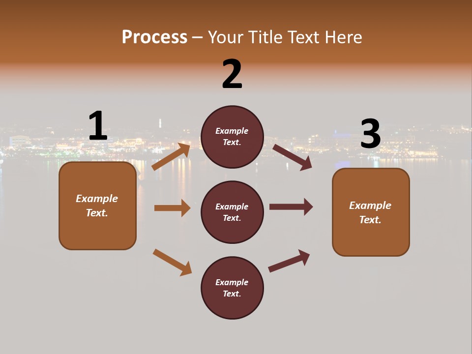 Tourism Deck Boat PowerPoint Template