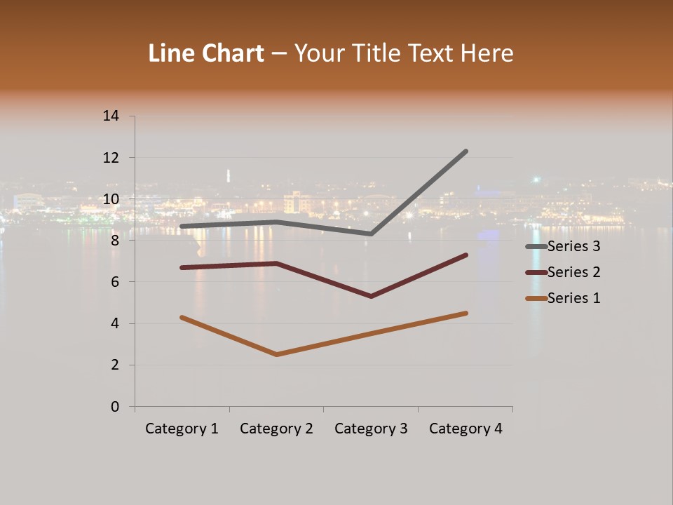 Tourism Deck Boat PowerPoint Template