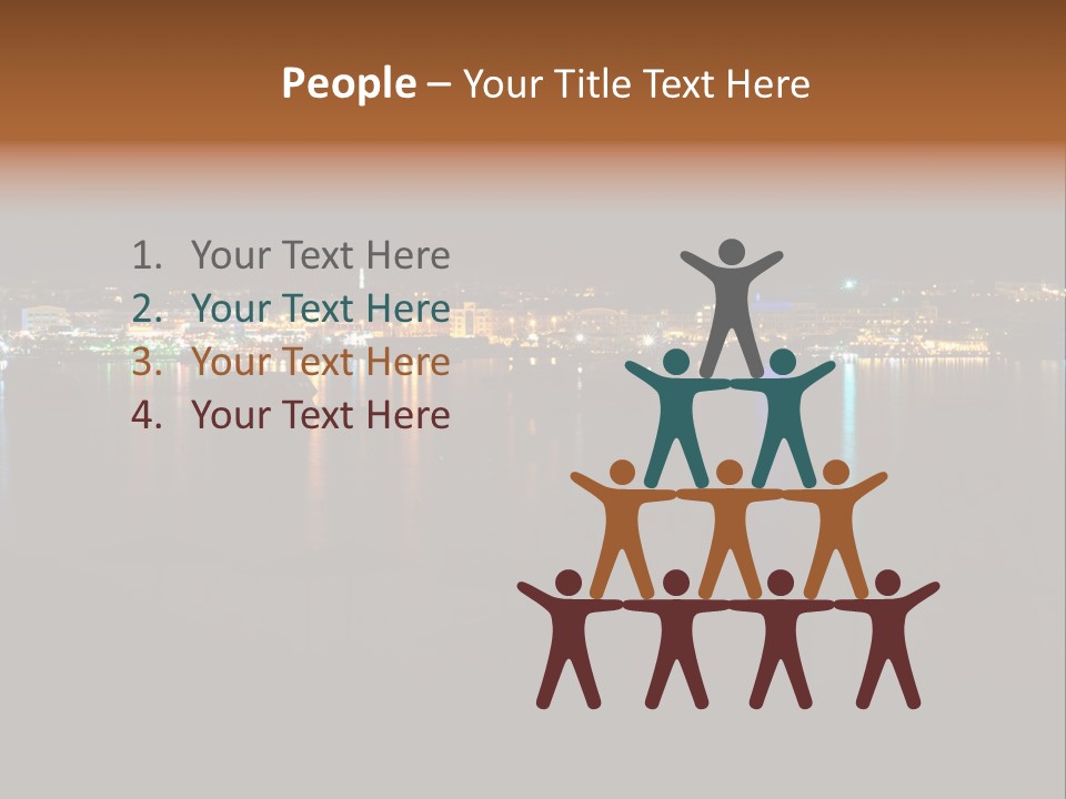 Tourism Deck Boat PowerPoint Template