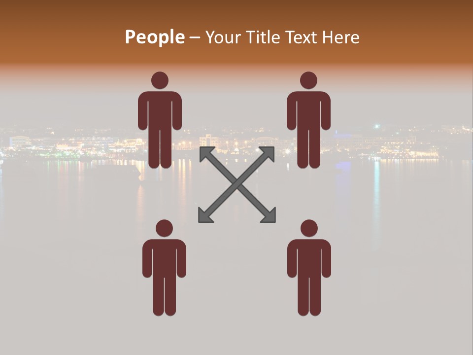 Tourism Deck Boat PowerPoint Template