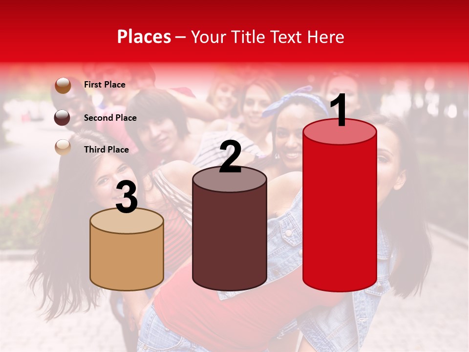 Blond Ethnicity Park PowerPoint Template