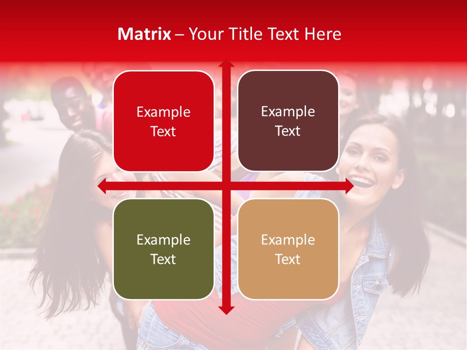 Blond Ethnicity Park PowerPoint Template