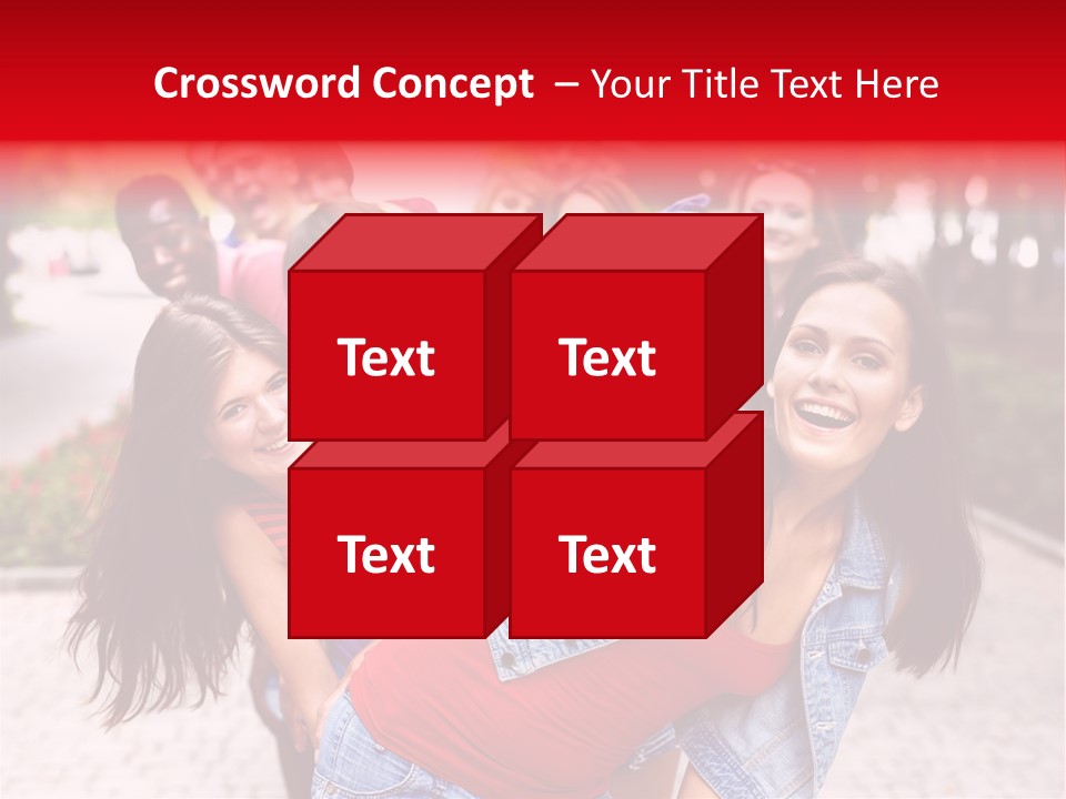 Blond Ethnicity Park PowerPoint Template