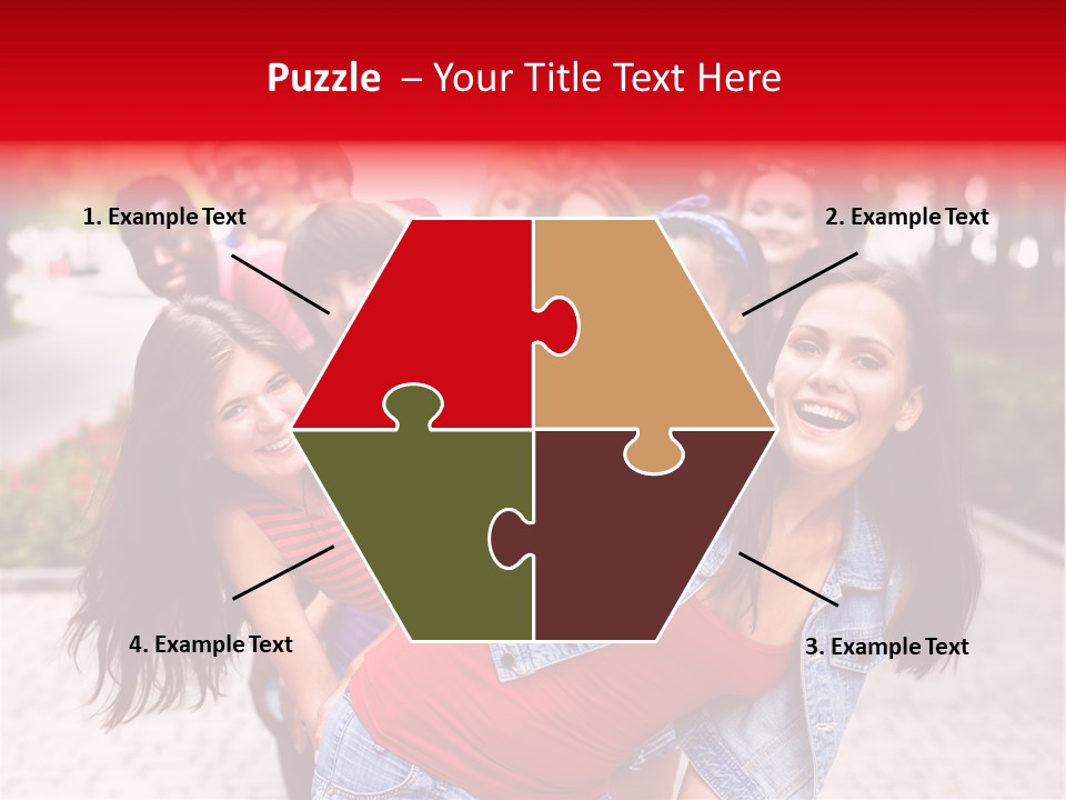 Blond Ethnicity Park PowerPoint Template