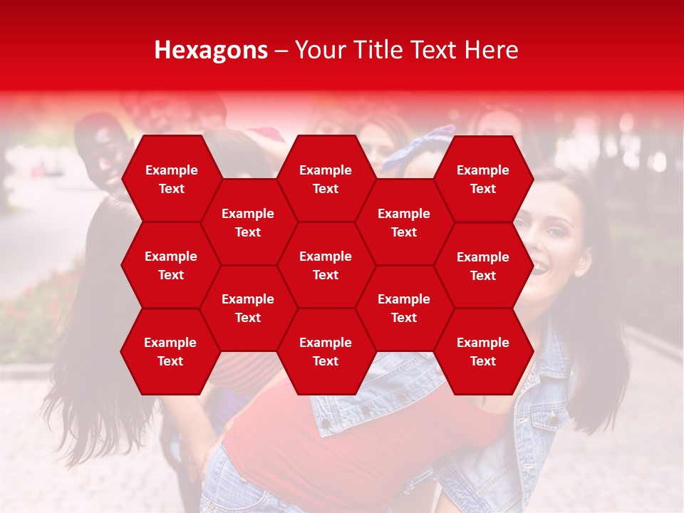 Blond Ethnicity Park PowerPoint Template