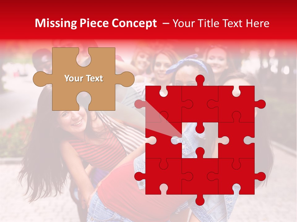 Blond Ethnicity Park PowerPoint Template