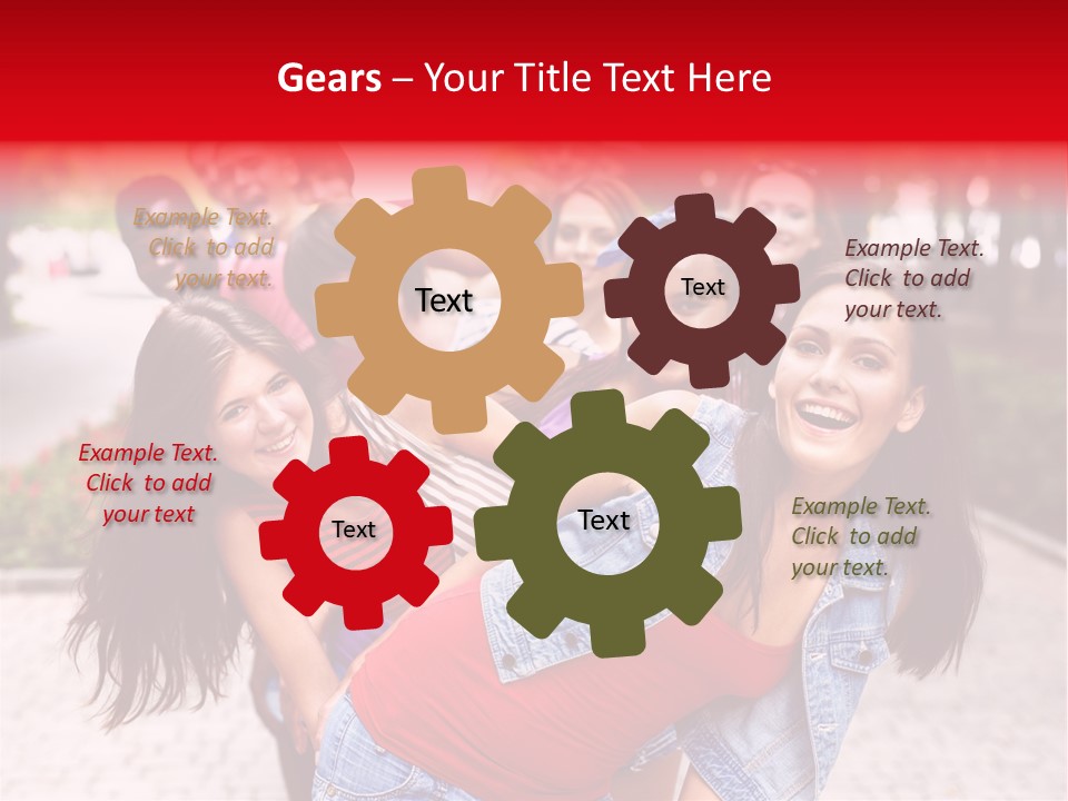 Blond Ethnicity Park PowerPoint Template