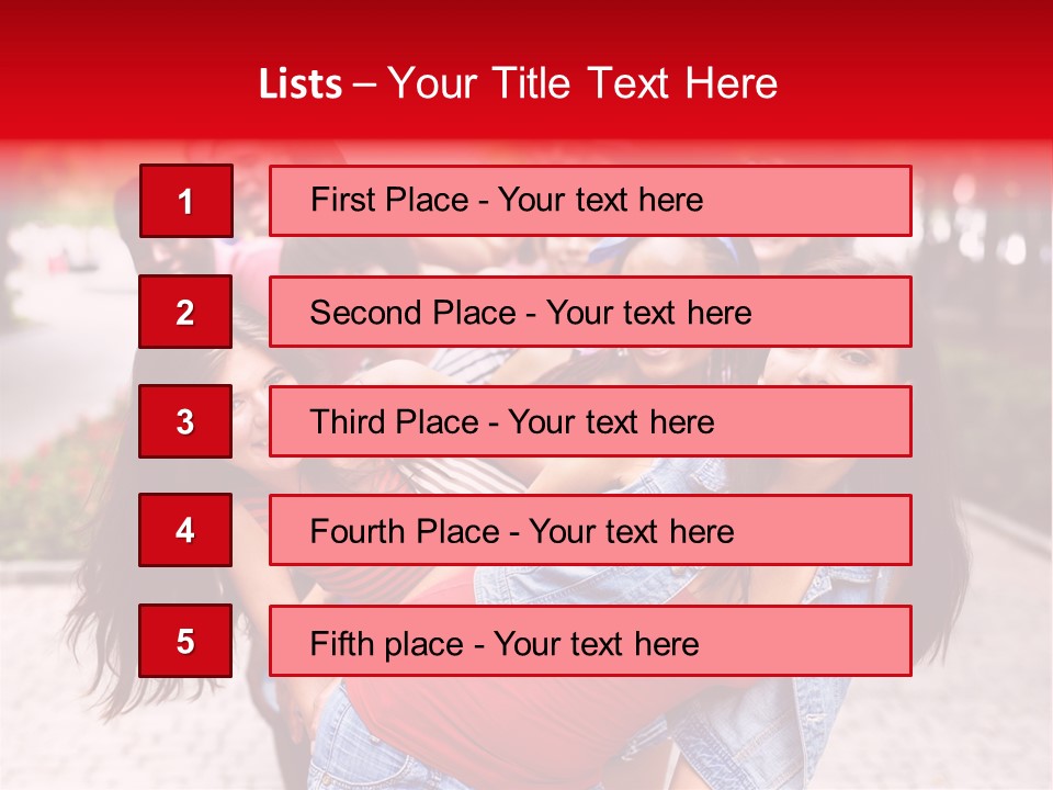 Blond Ethnicity Park PowerPoint Template