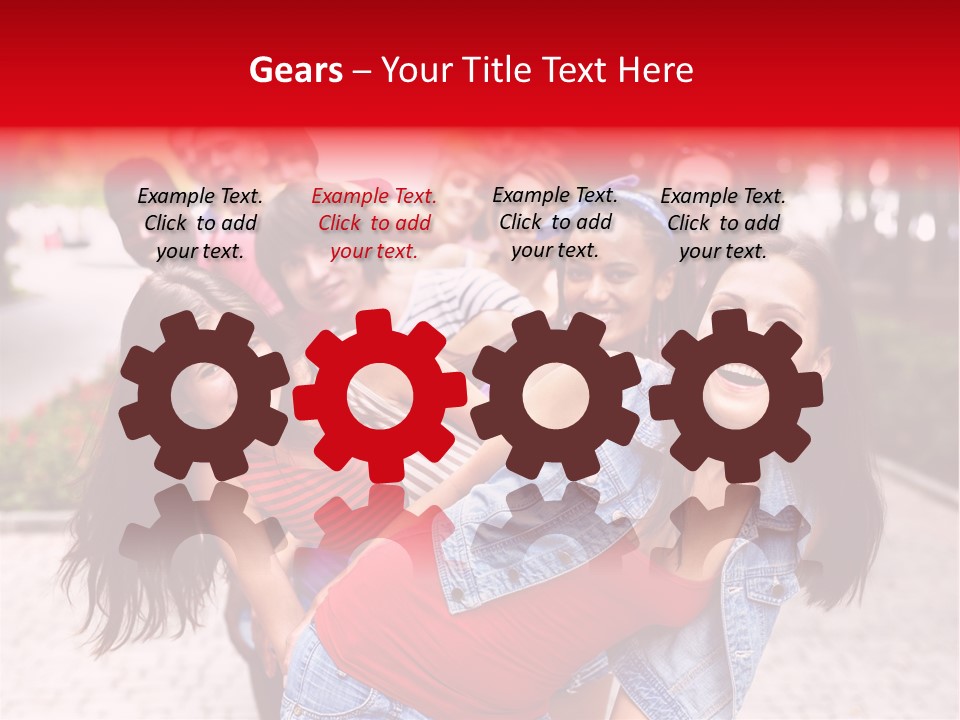 Blond Ethnicity Park PowerPoint Template