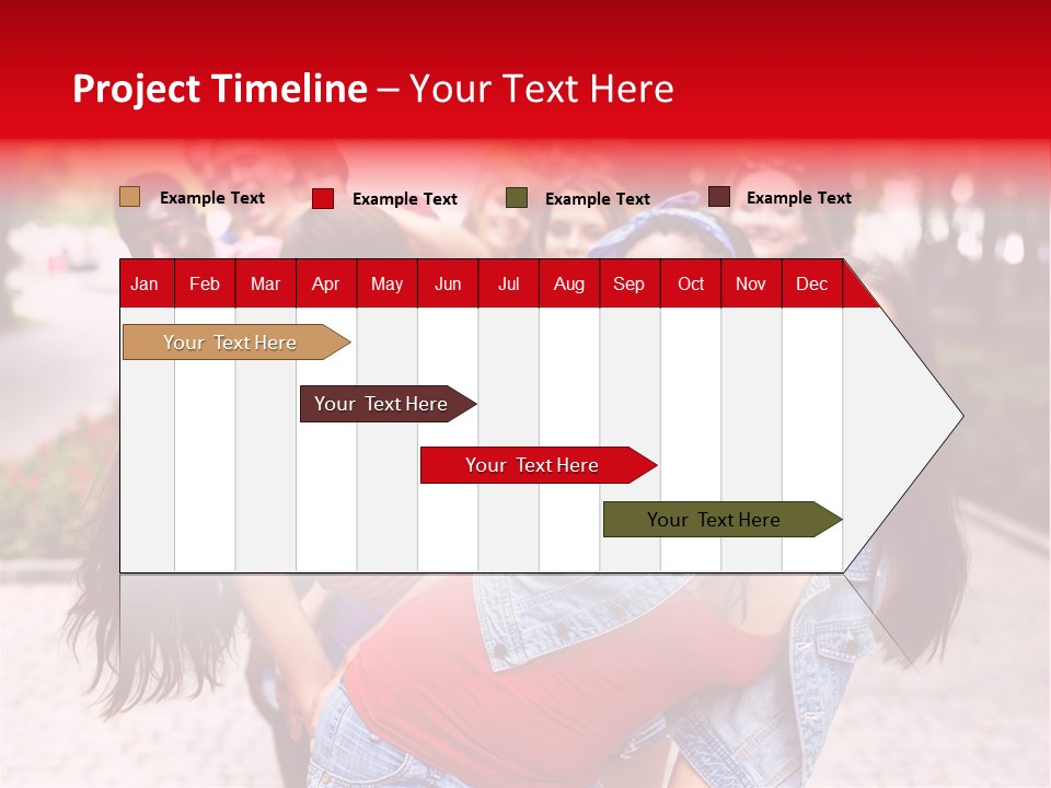 Blond Ethnicity Park PowerPoint Template