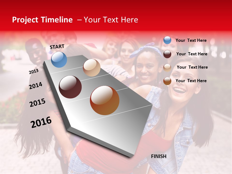 Blond Ethnicity Park PowerPoint Template