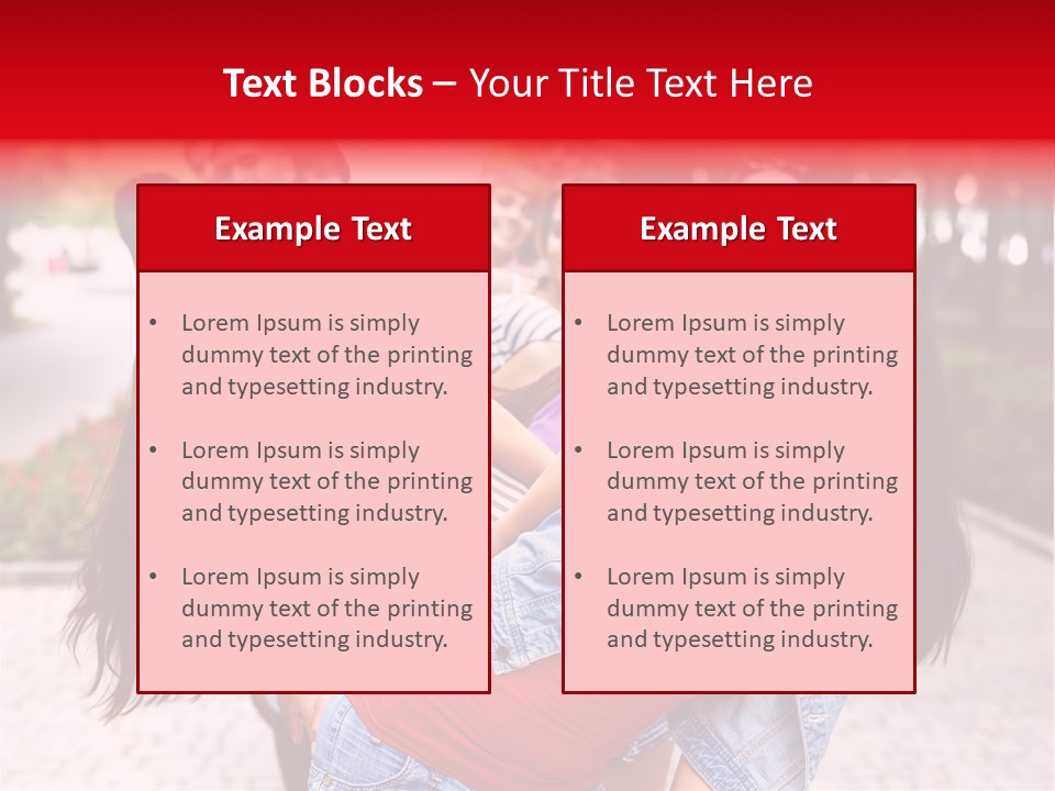 Blond Ethnicity Park PowerPoint Template