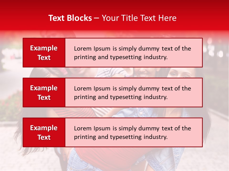 Blond Ethnicity Park PowerPoint Template