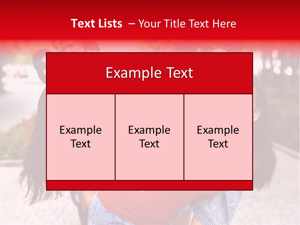 Blond Ethnicity Park PowerPoint Template