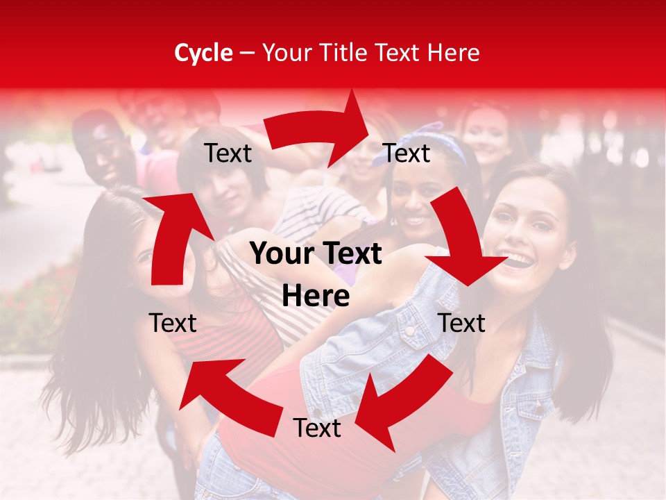 Blond Ethnicity Park PowerPoint Template