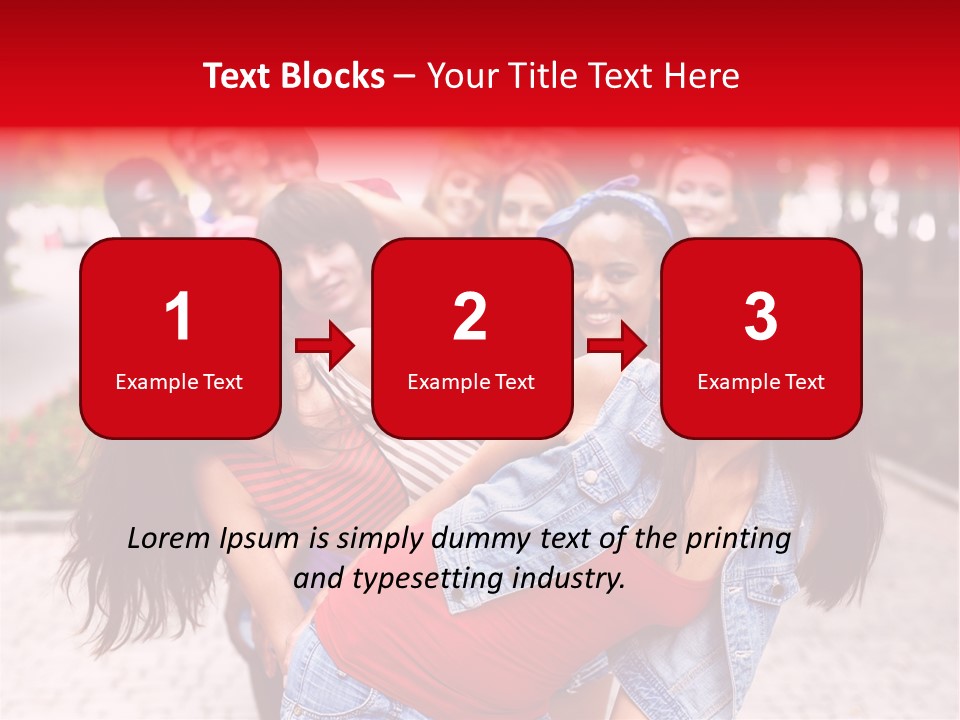 Blond Ethnicity Park PowerPoint Template