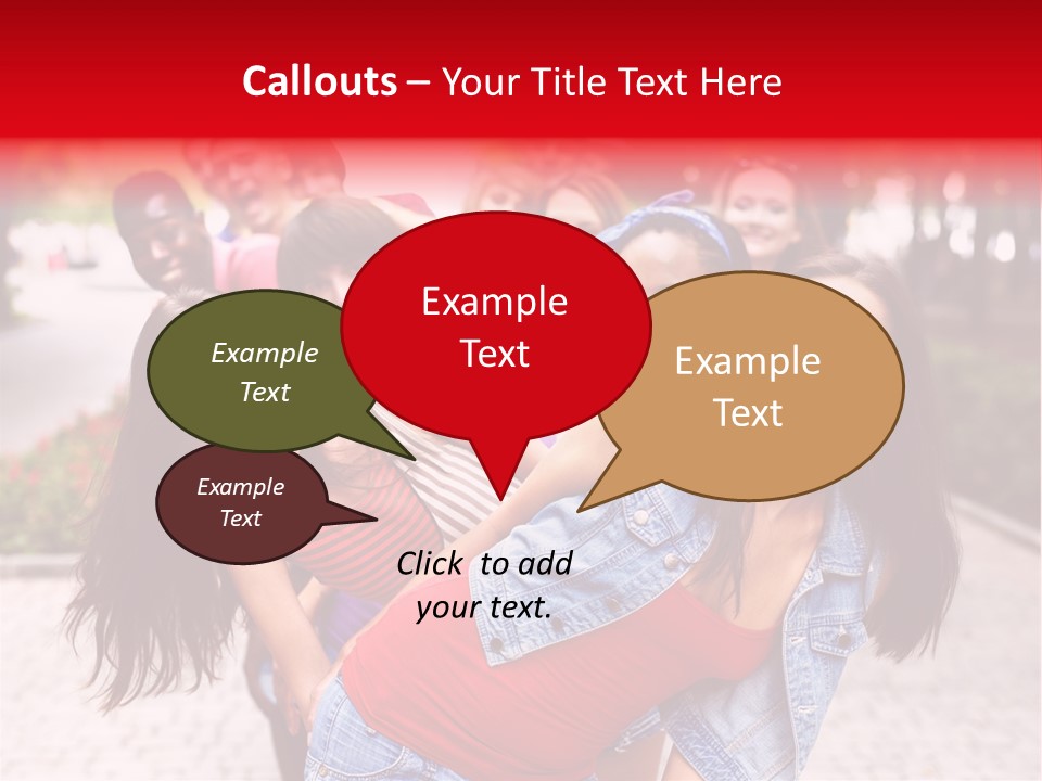 Blond Ethnicity Park PowerPoint Template