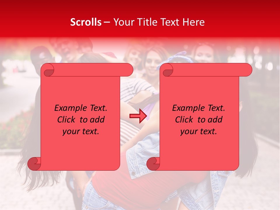 Blond Ethnicity Park PowerPoint Template