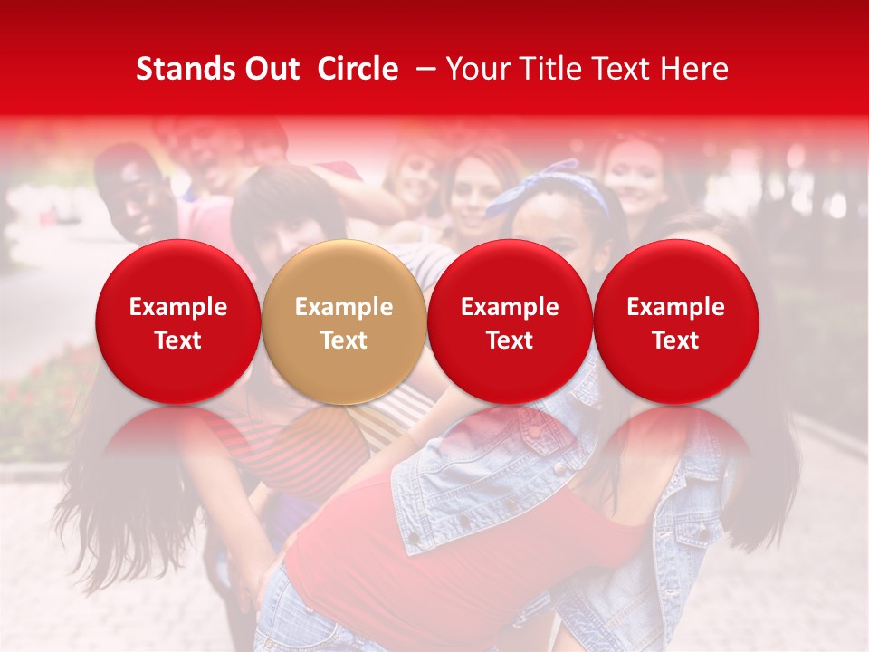 Blond Ethnicity Park PowerPoint Template