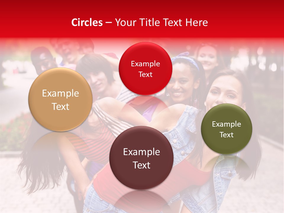 Blond Ethnicity Park PowerPoint Template