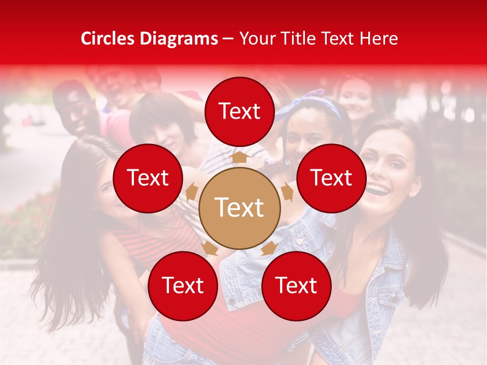 Blond Ethnicity Park PowerPoint Template