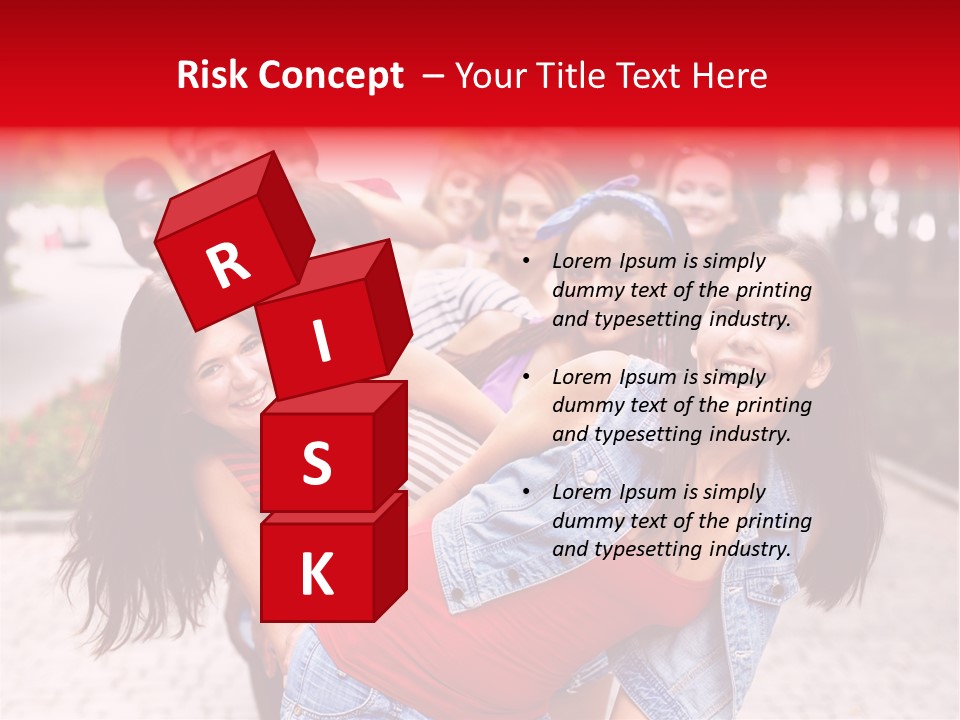 Blond Ethnicity Park PowerPoint Template