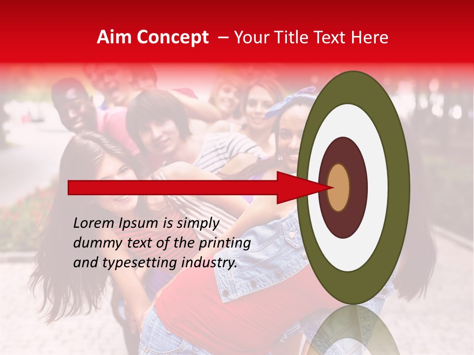 Blond Ethnicity Park PowerPoint Template