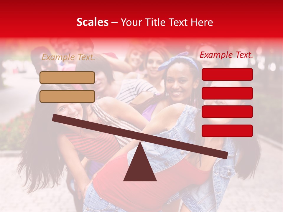 Blond Ethnicity Park PowerPoint Template